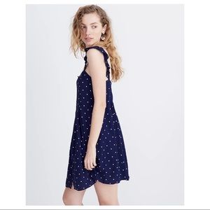 Madewell Ruffle-Strap Button-Front Mini Dress Size 0